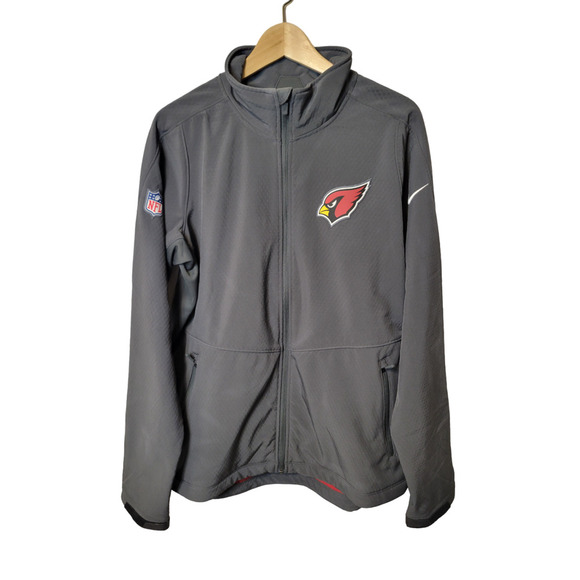 Nike Other - Nike Gray Arizona Cardinals NFL Mock Neck Full Zip Men's Jacket Size L NWT